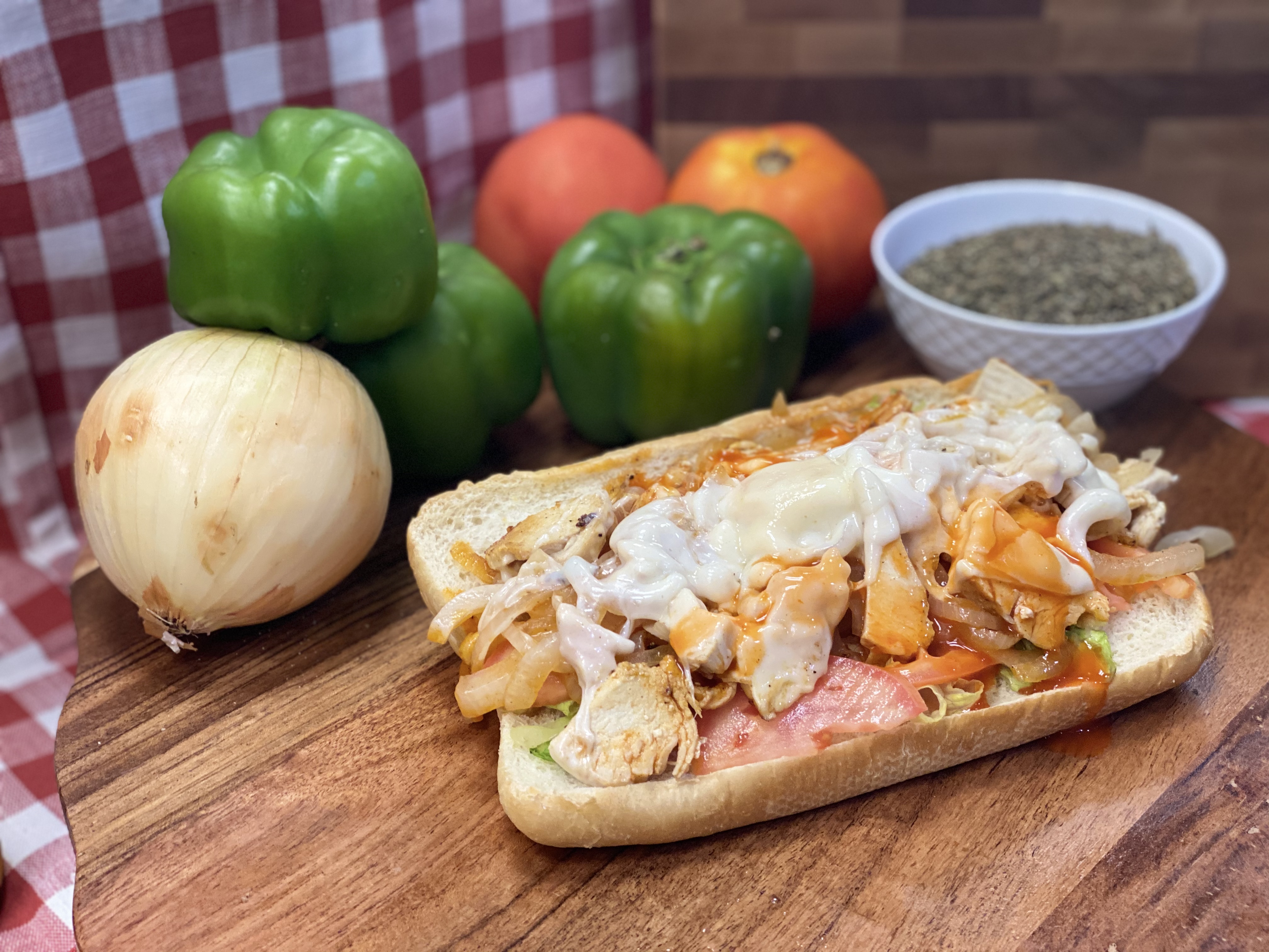 Order Chicken Steak and Cheese Sub food online from Katsouprinis Pizza Squared store, Bethesda on bringmethat.com