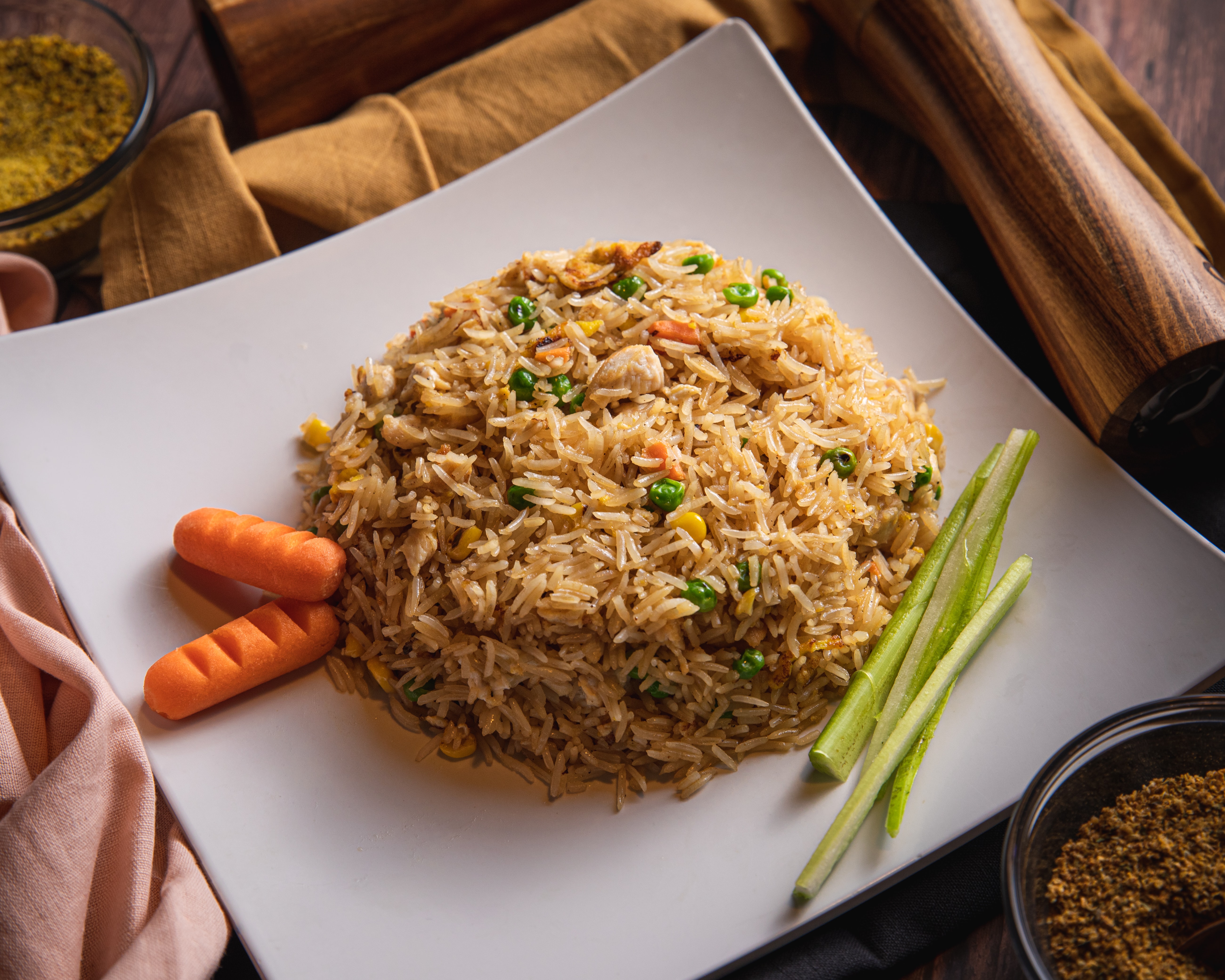 Order 21. Vegetable Fried Rice food online from China Town Restaurant store, Martinsburg on bringmethat.com