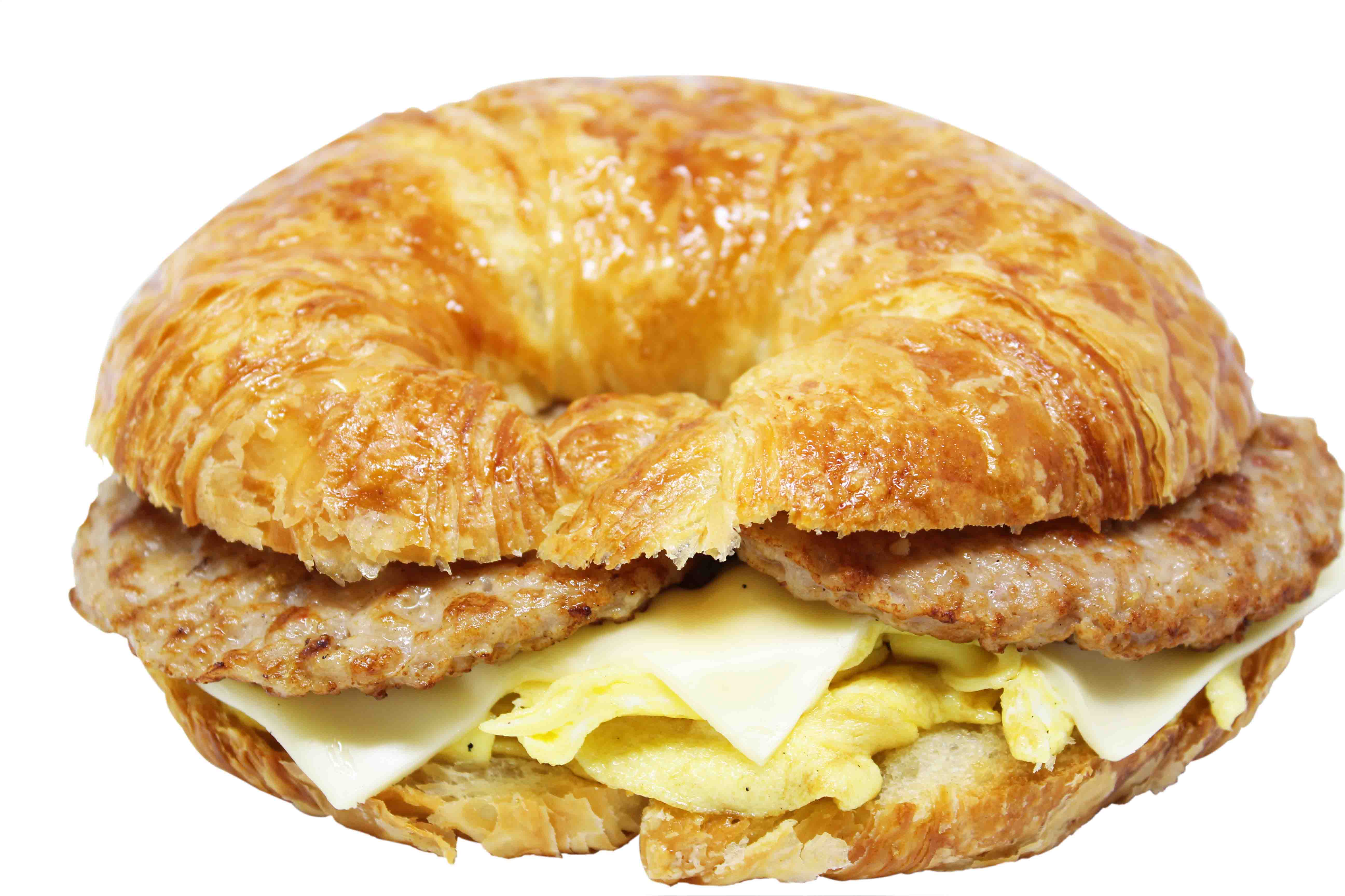 Order 1. Sausage, Egg and Cheese Sandwich food online from Cafe Donuts store, West Covina on bringmethat.com