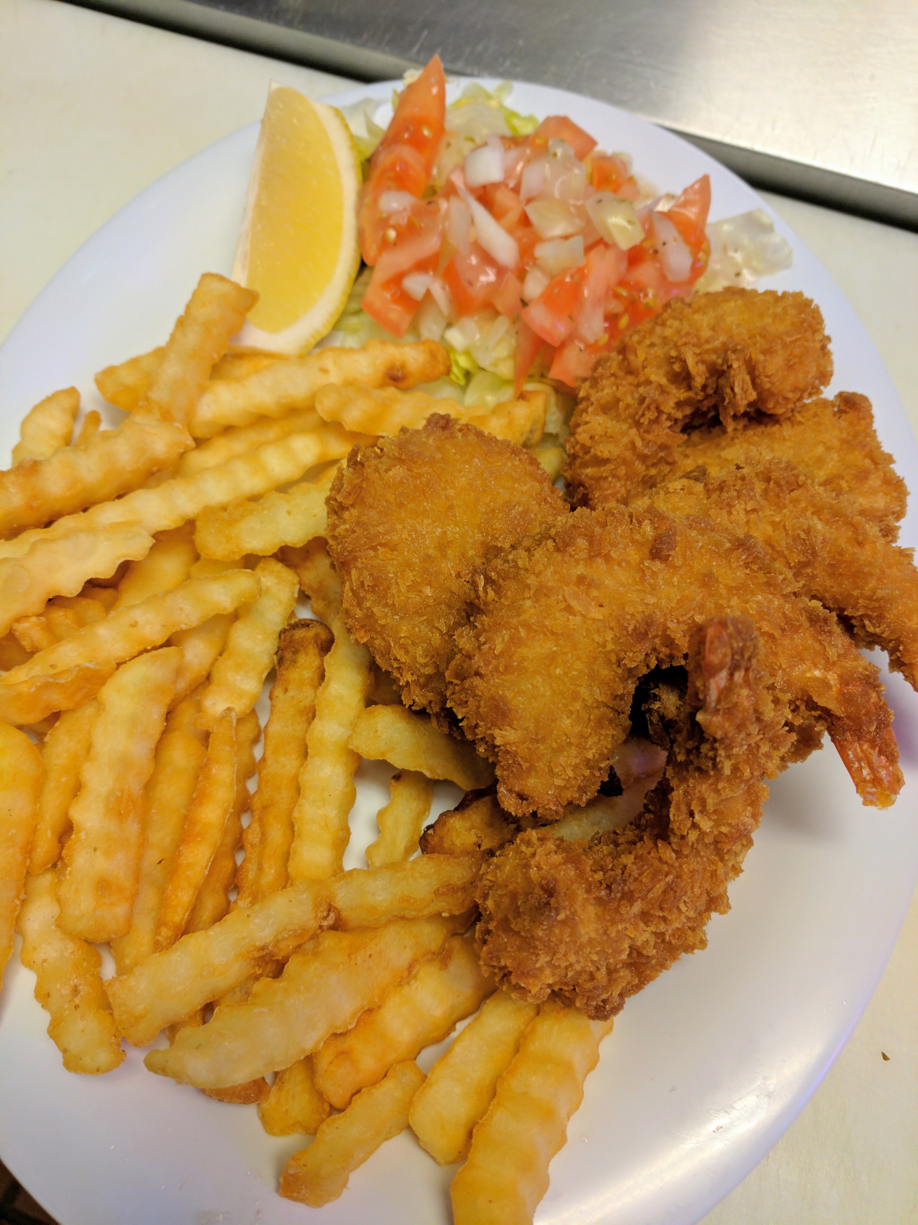 Order Jumbo Shrimp Plate Dinner food online from Eagle Restaurant store, Downers Grove on bringmethat.com