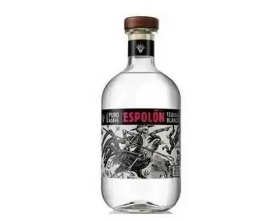 Order Espolon Silver, 1L tequila (40.0% ABV) food online from Bushwick store, Brooklyn on bringmethat.com