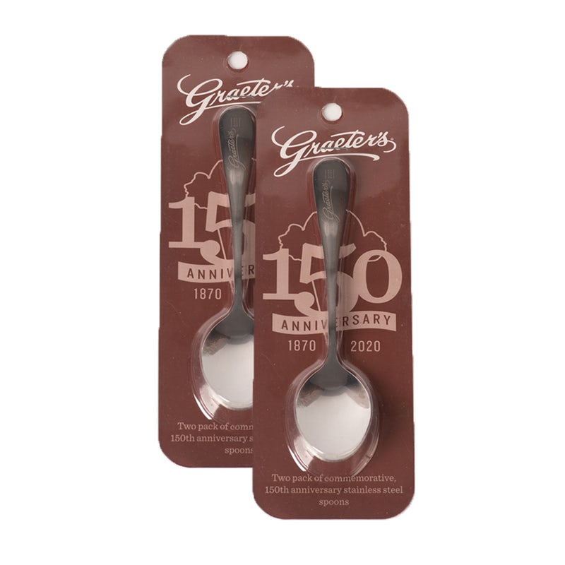 Order 150 Anniversary Spoons - 2 pack food online from Graeter Ice Cream store, Hilliard on bringmethat.com