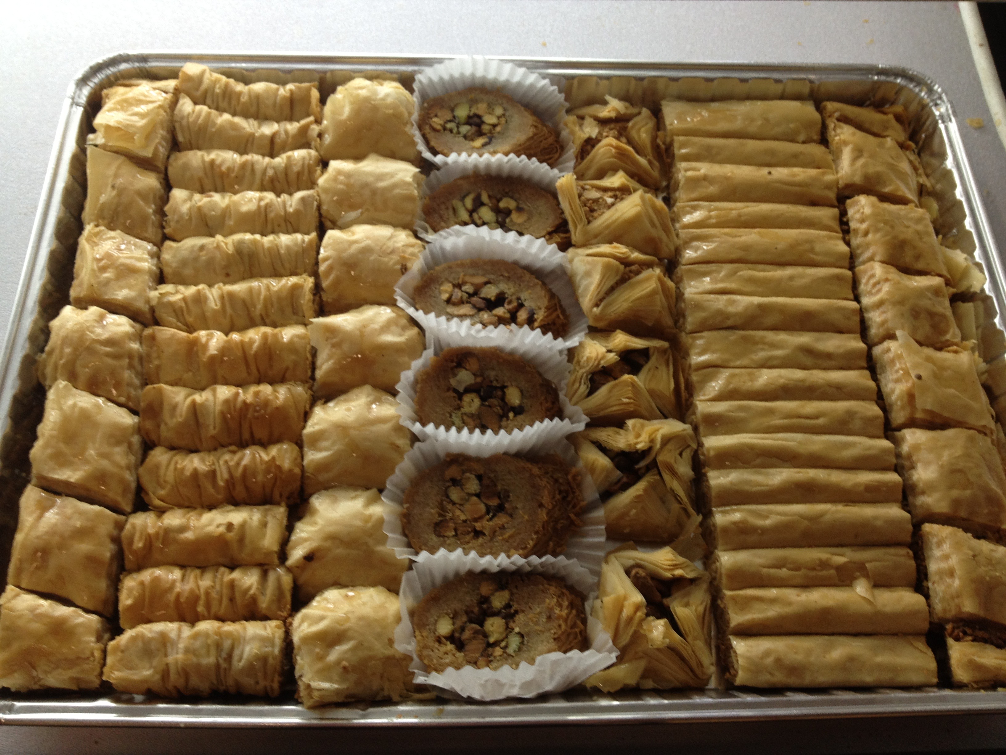 Order Premix Baklava Trays food online from Sweet & Sweeter Bakery store, Sterling Heights on bringmethat.com