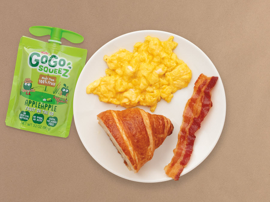 Order Kids Scrambled Eggs with Bacon & Fruit food online from La Madeleine store, Sugar Land on bringmethat.com