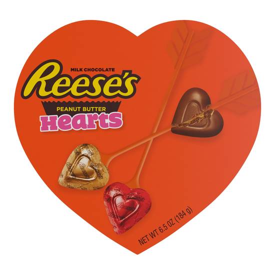 Order Reese's Peanut Butter Hearts, Heart Box - 6.5 oz food online from Rite Aid store, Davis on bringmethat.com