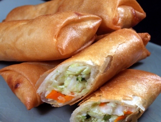 Order 1. Vegetable Egg Rolls (4) food online from Chef Ming store, Beverly Hills on bringmethat.com