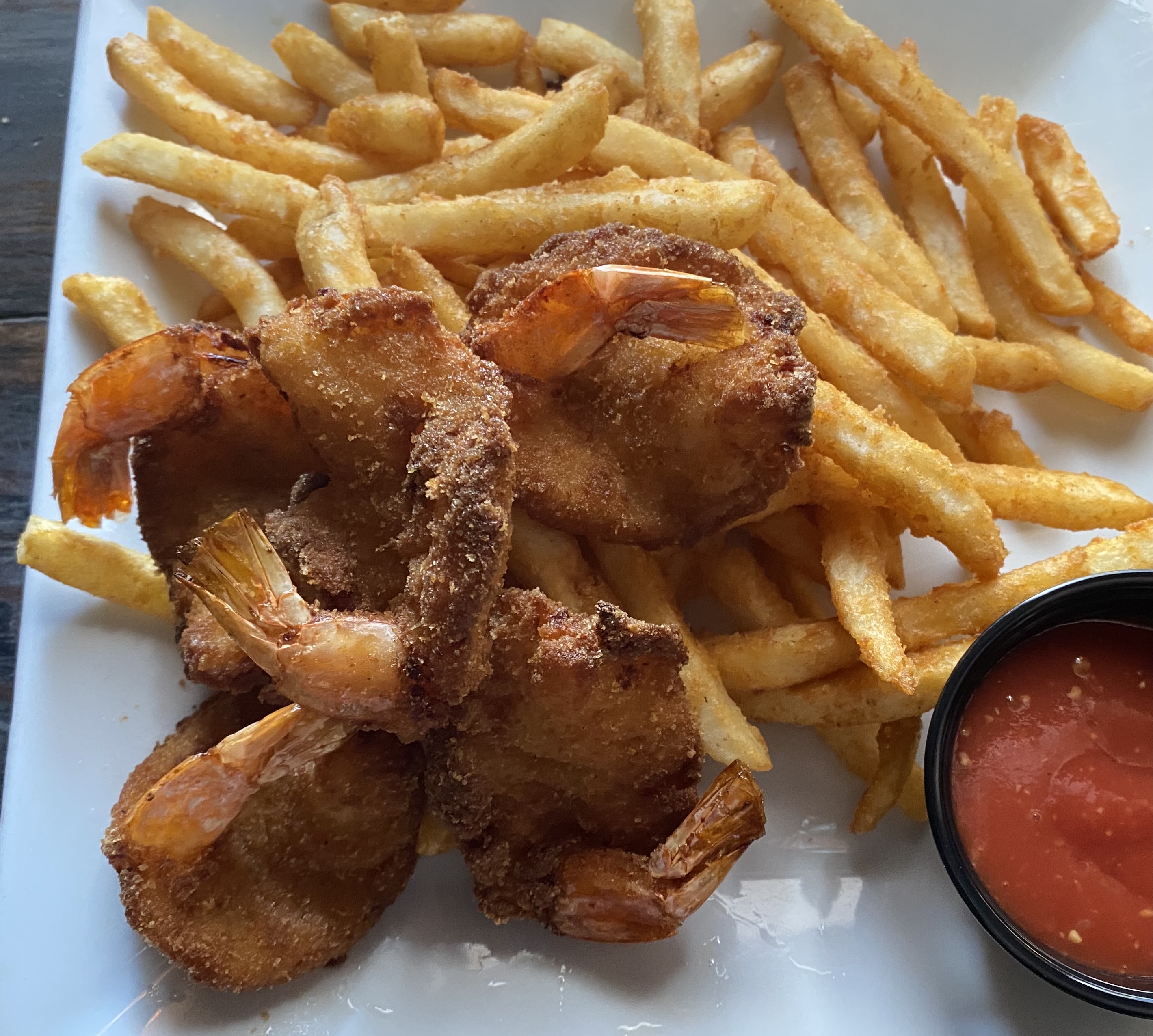Order Crispy Shrimp and Fries food online from Rocco Italian Grill store, Wilmington on bringmethat.com
