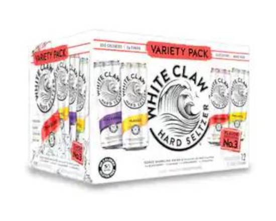Order White Claw Variety Pack #3, 12pk-12oz can hard seltzer (5.0% ABV) food online from Tenderloin Liquor store, San Francisco on bringmethat.com