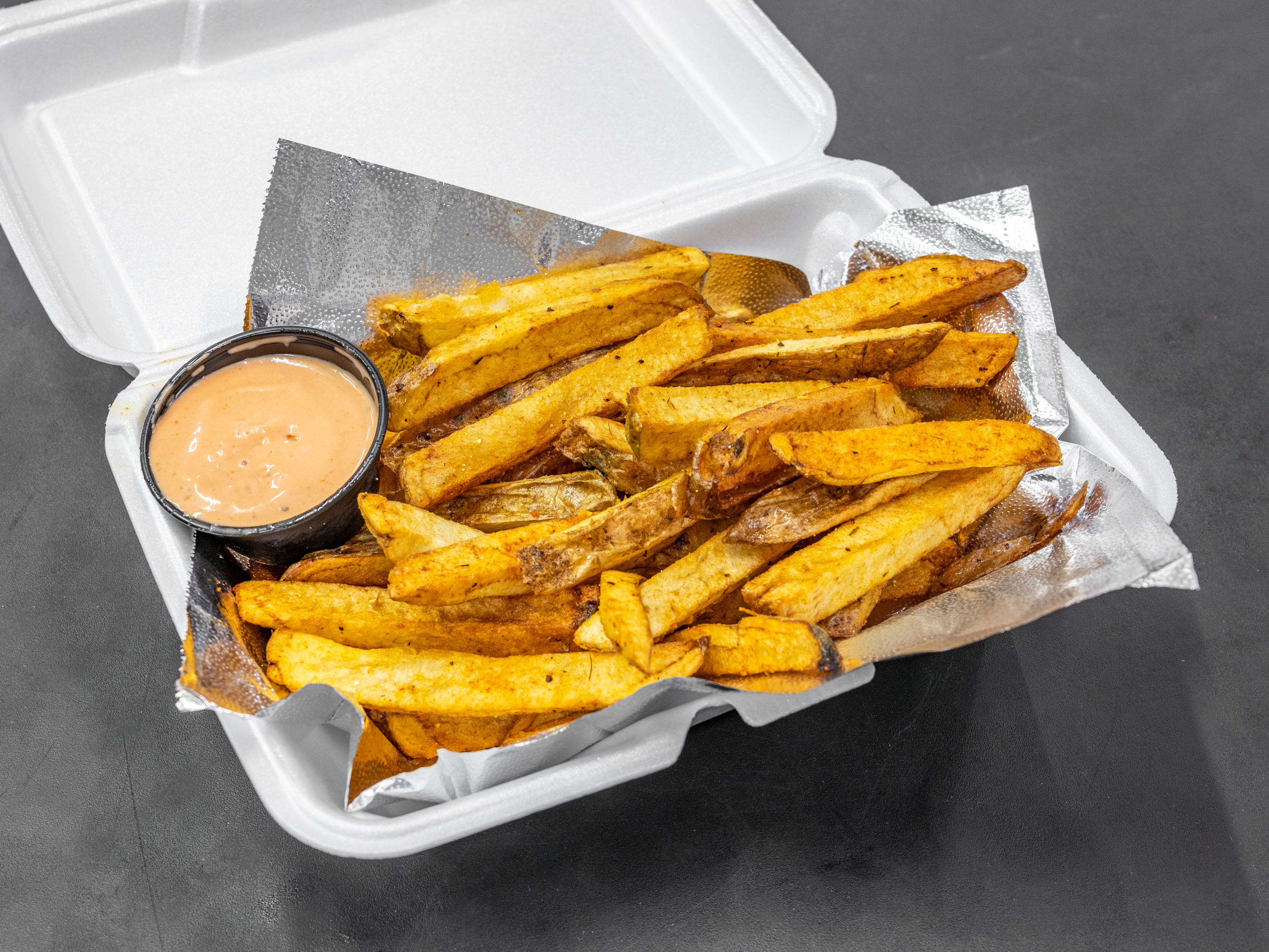 Order Fries with Fry Sauce food online from Boss's Slow Smoked BBQ store, Las Vegas on bringmethat.com