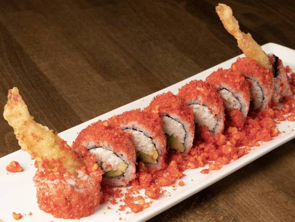 Order Flaming Tail Roll food online from Zeppin Sushi LLC store, Encino on bringmethat.com