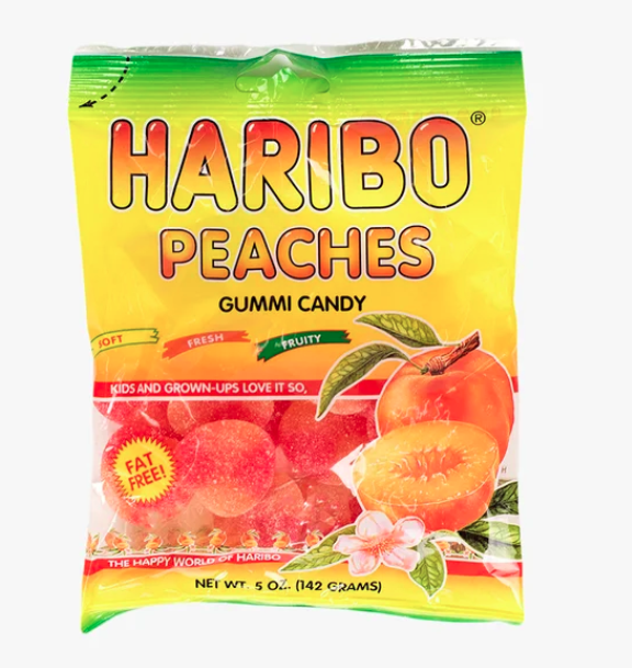 Order 5 oz. Haribo Peaches food online from Terners Liquor store, Los Angeles on bringmethat.com