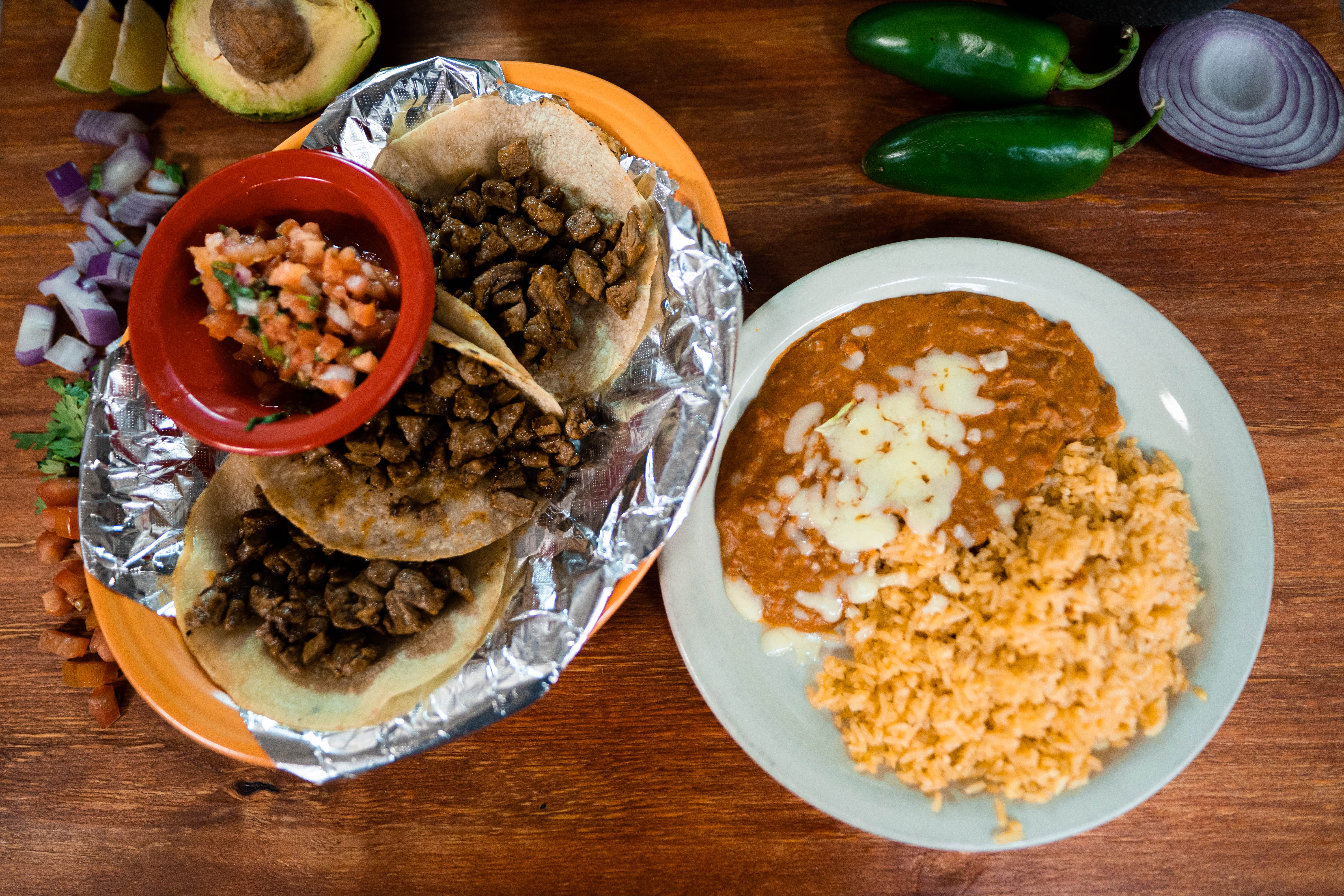 Order 68. Tacos Bravos food online from El Jimador Authentic Mexican Restaurant store, Rocky Mount on bringmethat.com
