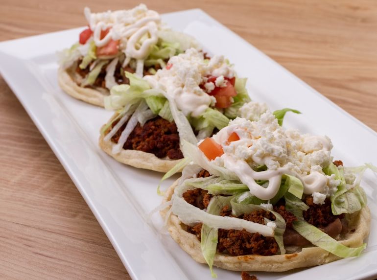 Order Sopes Plate food online from Taqueria Mexico store, Hoover on bringmethat.com