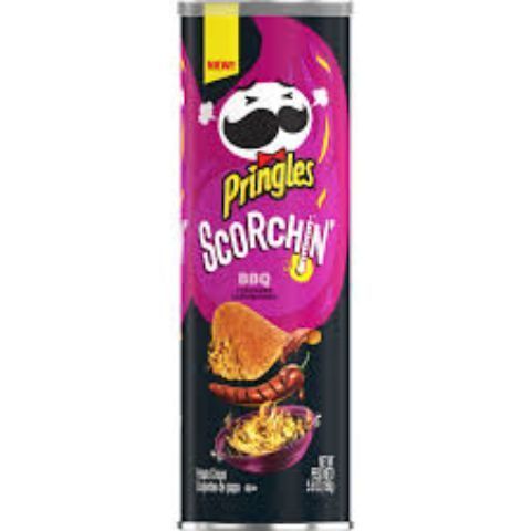 Order Pringles Scorchin BBQ 5.6oz food online from 7-Eleven store, Killeen on bringmethat.com