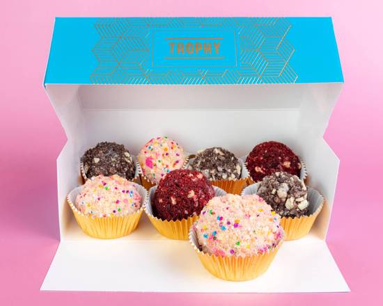 Order Cupcake Truffle Collection - Trophy 8 Box food online from Trophy Cupcakes store, Seattle on bringmethat.com