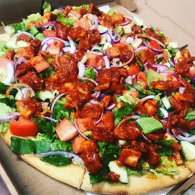 Order Buffalo Chicken Salad Pizza food online from Panzano Pizzeria Trattoria store, Montclair on bringmethat.com