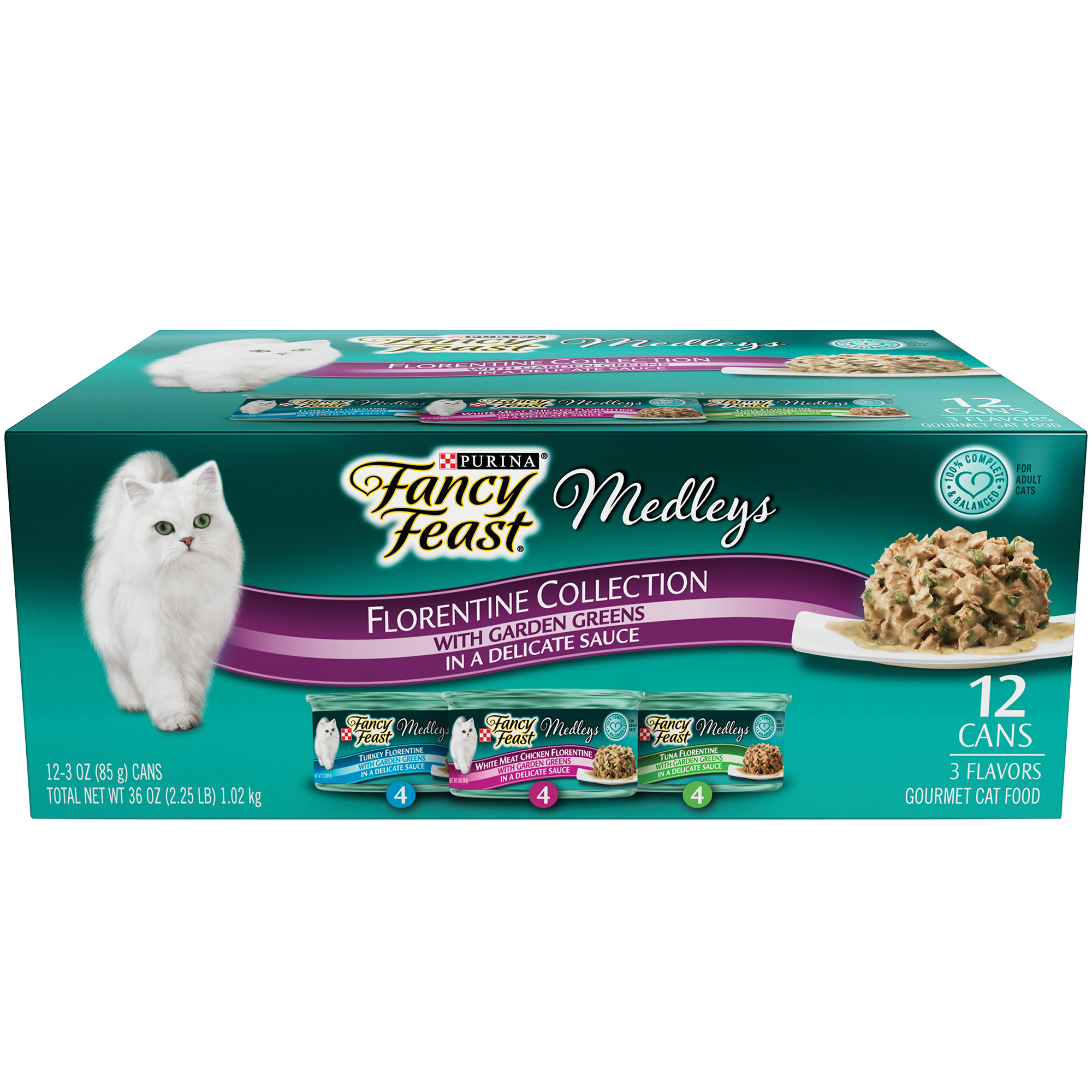 Order Purina Fancy Feast Gravy Wet Cat Food Cans Variety Pack - Medleys Florentine Collection, 3 oz, 12 pk food online from Rite Aid store, READING on bringmethat.com