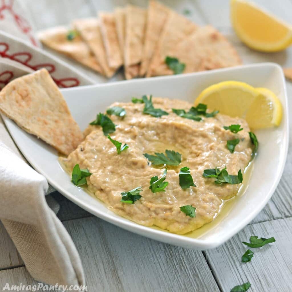Order Babaghanoush - 8 oz. food online from Shawarma House store, San Francisco on bringmethat.com