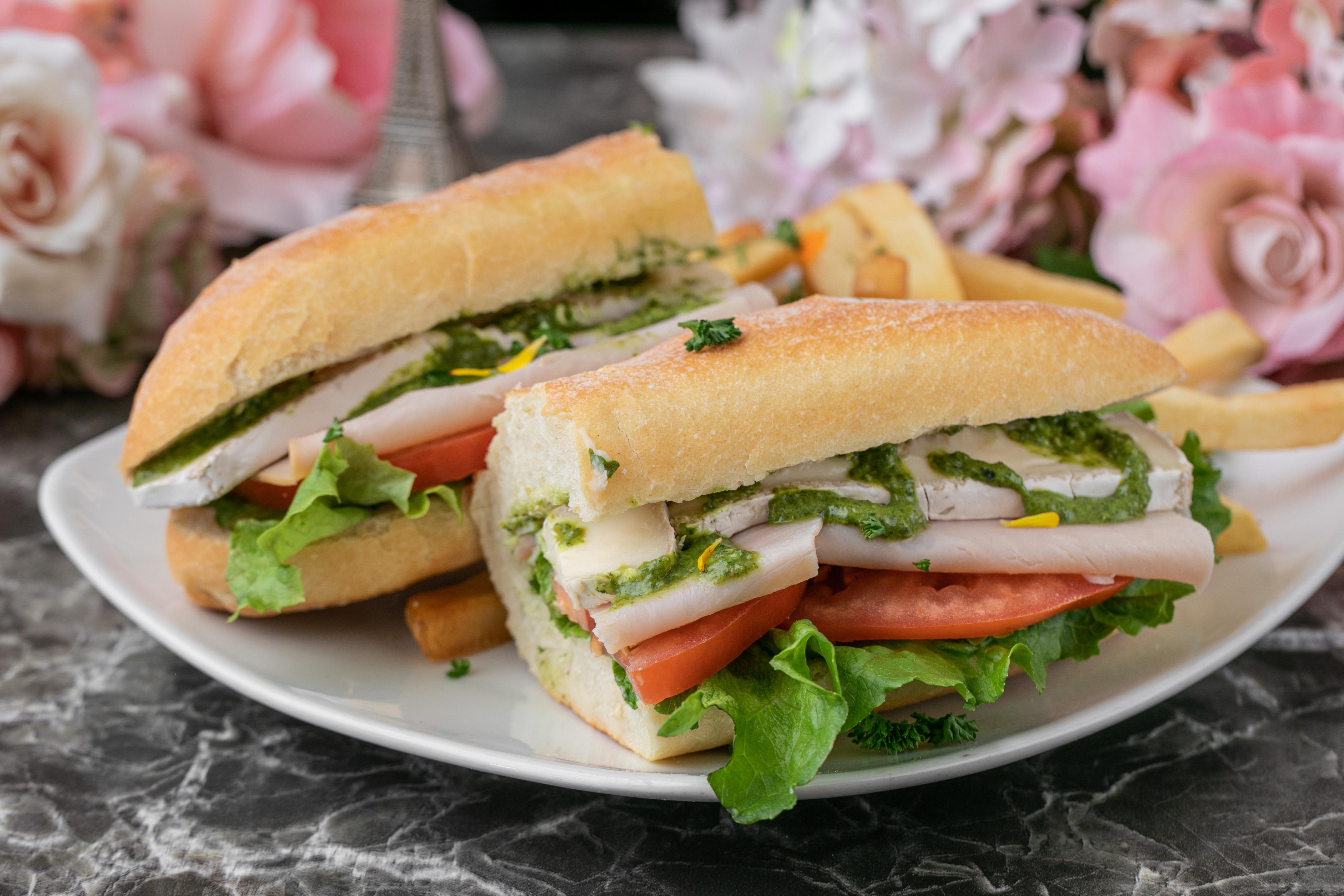 Order Le Turkey & Brie Sandwich food online from Rendez Vous store, Corona Del Mar on bringmethat.com