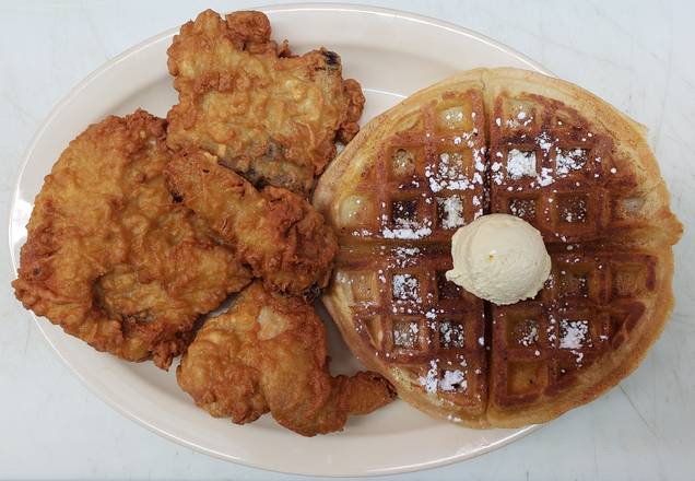 Order Chicken and Waffles food online from Angelo 6 Burger store, Upland on bringmethat.com