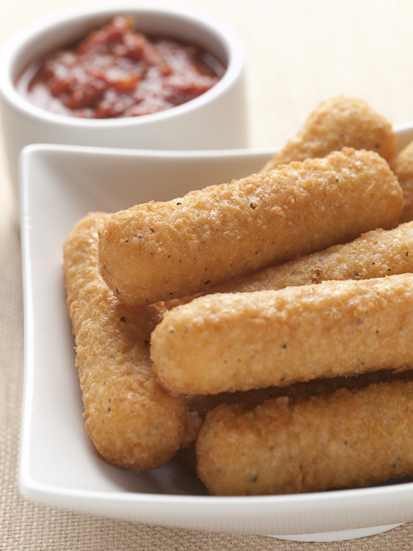 Order Mozzarella Sticks with Red Sauce food online from Jimano Pizzeria store, Mchenry on bringmethat.com