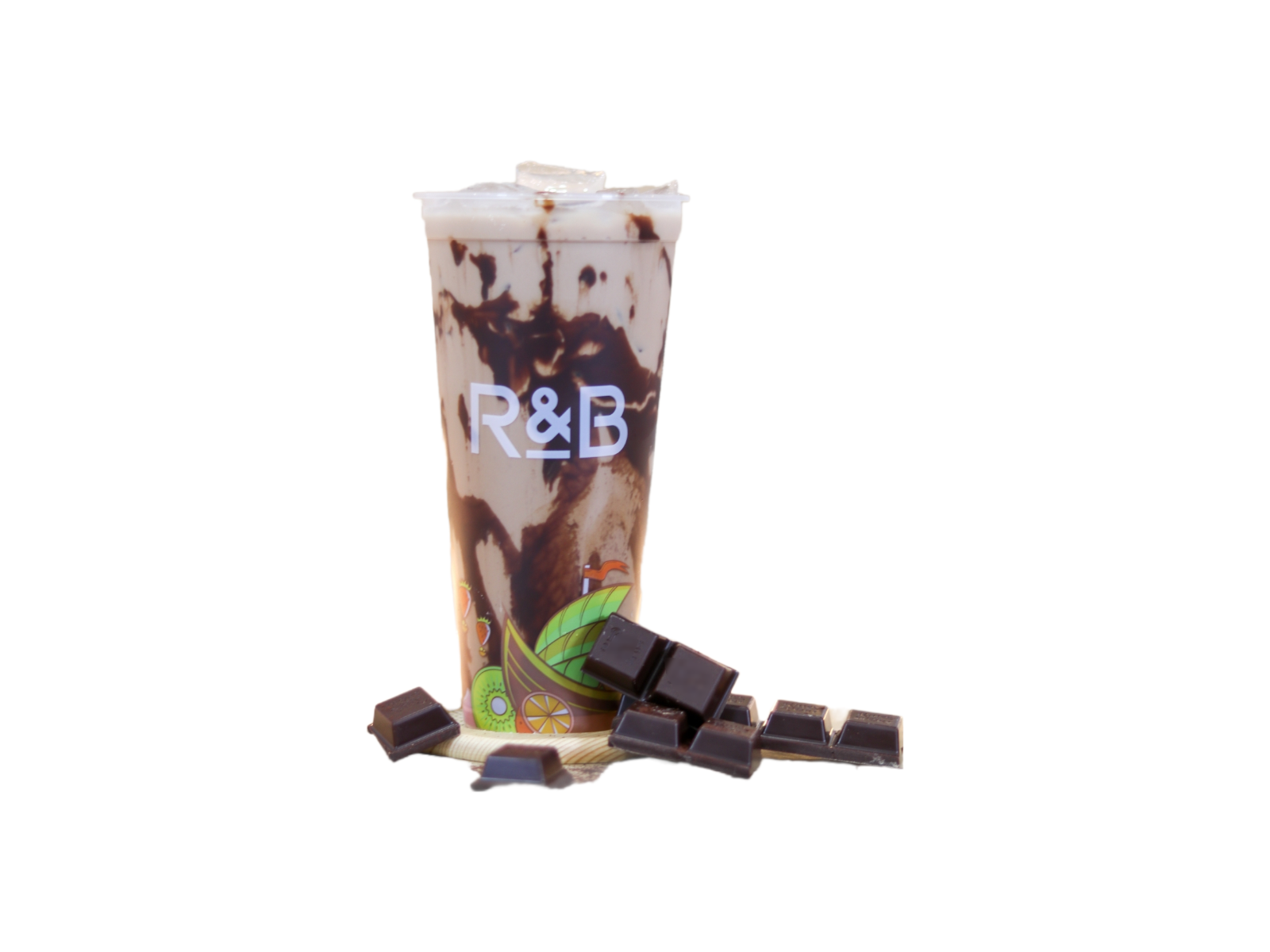 Order Chocolate Black Milk Tea food online from R&B Tea store, Gardena on bringmethat.com