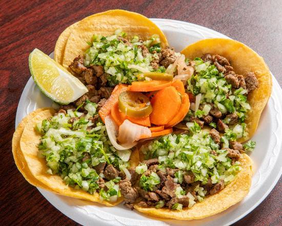 Order Street Tacos (4 pcs) food online from Arsenio's Mexican Food #1 store, Clovis on bringmethat.com