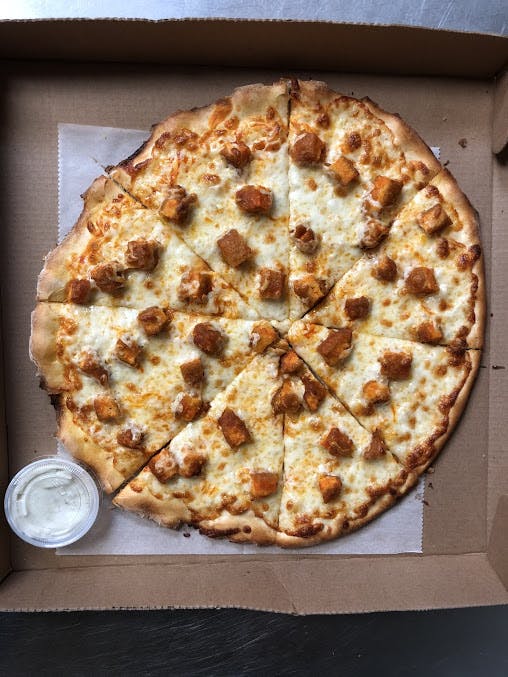 Order 9-Buffalo Chicken Pizza - Small food online from Branford Pizza store, Branford on bringmethat.com
