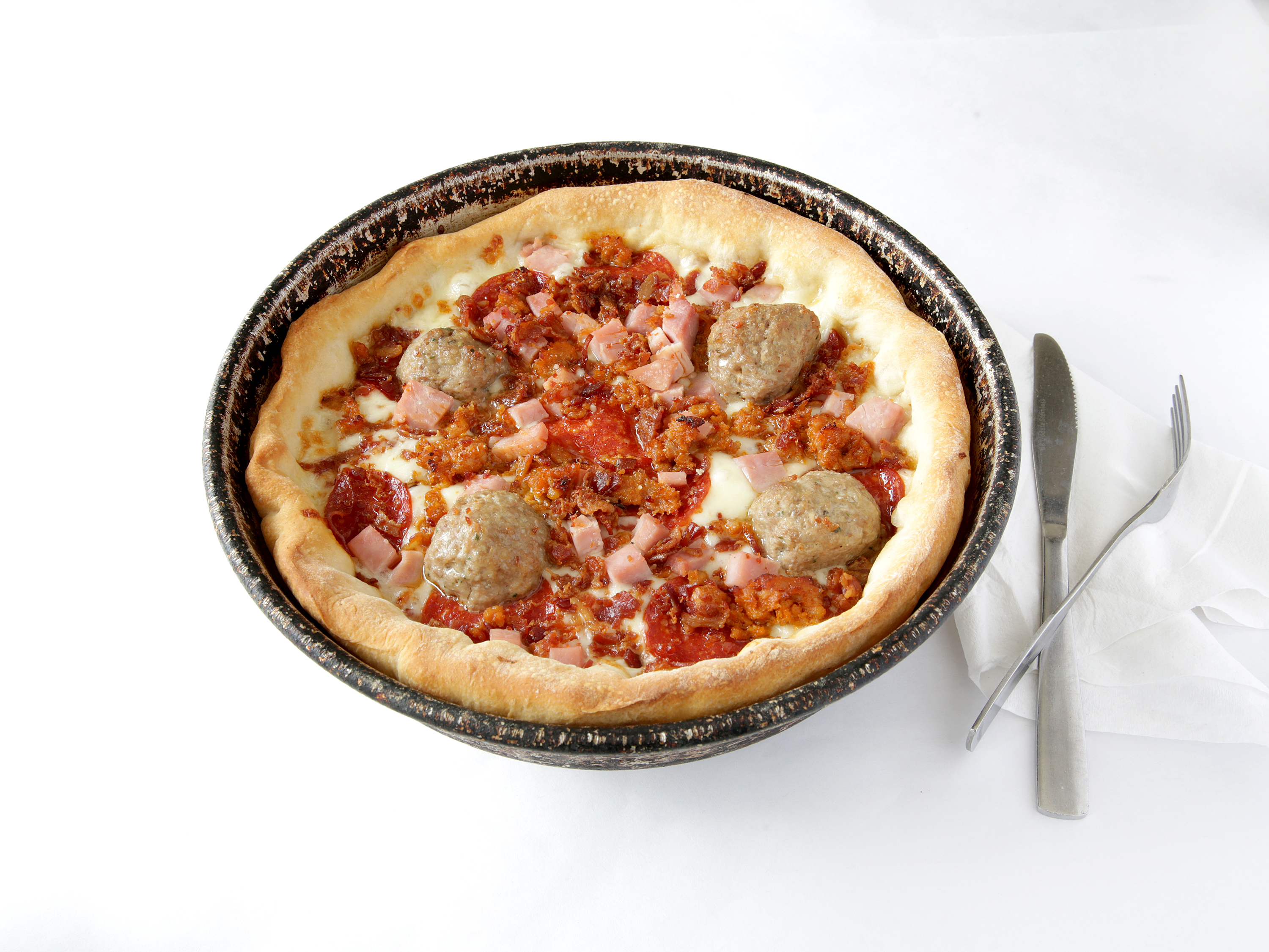 Order Uptown Meatdown Pizza food online from Midway Pizza store, New Orleans on bringmethat.com