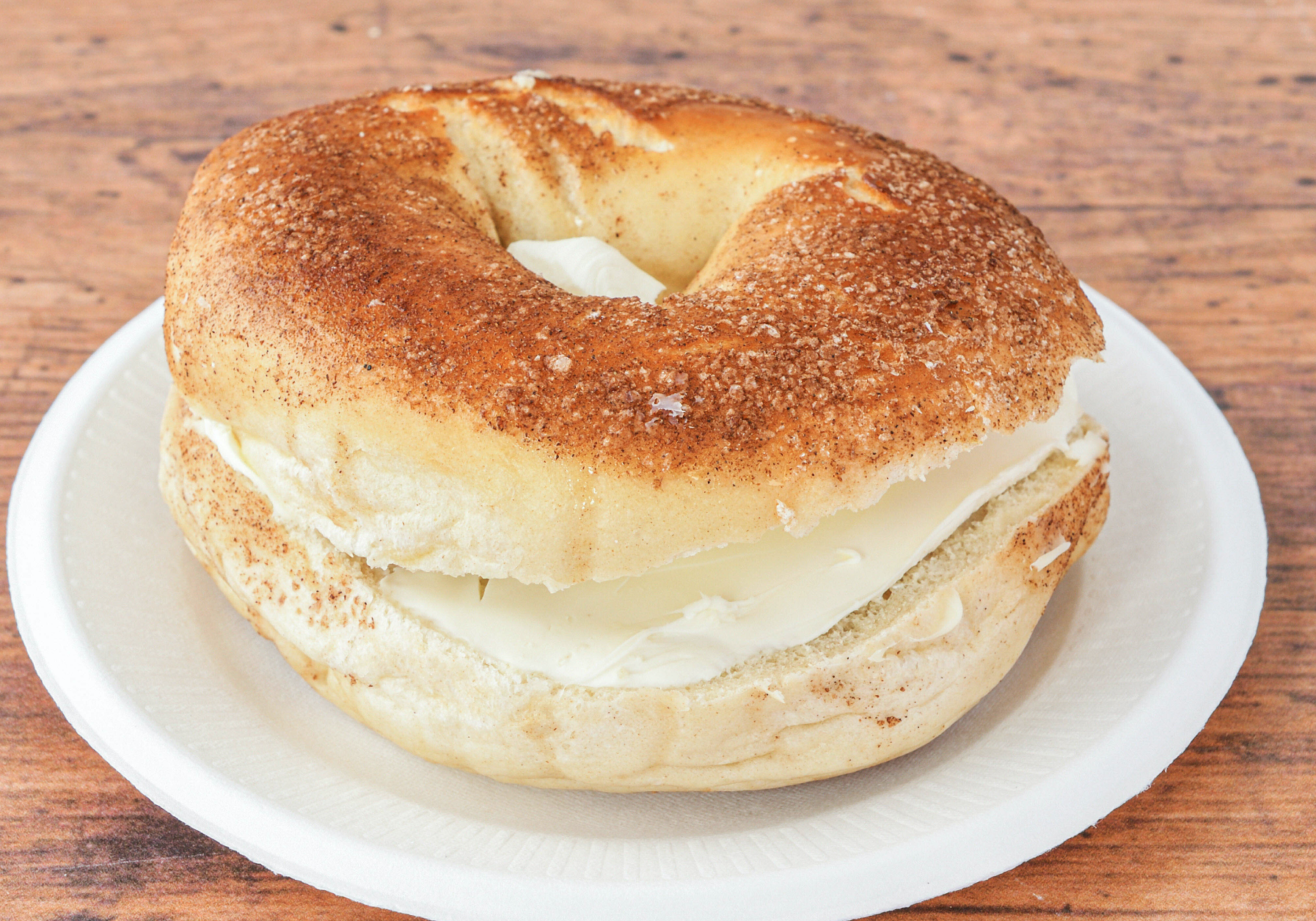 Order Gourmet Bagel with Plain Cream Cheese food online from Manhattan Bagel store, Bayville on bringmethat.com