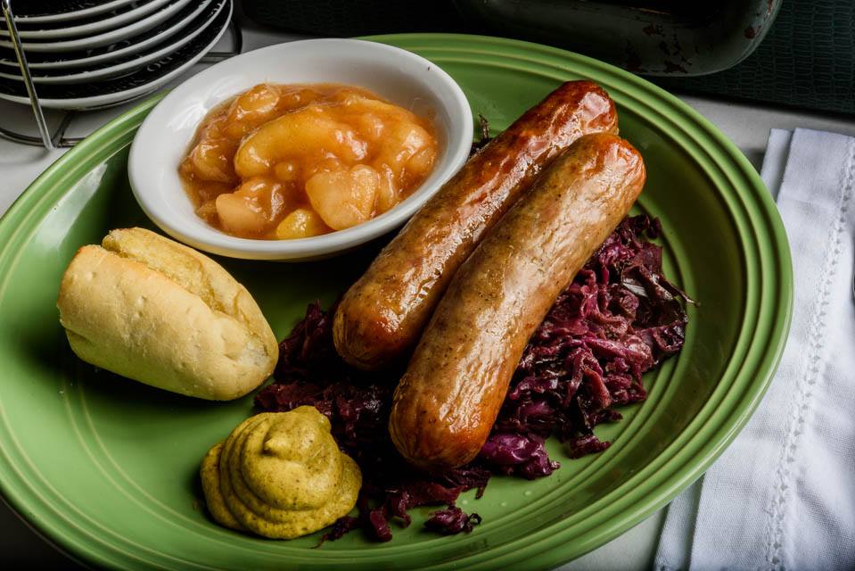 Order German Bratwurst & Red Cabbage food online from Customs Cafe store, Hoover on bringmethat.com