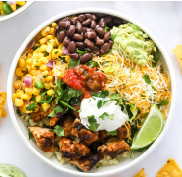 Order Chicken Burrito Bowl food online from Caffe Bene store, Jackson Heights on bringmethat.com