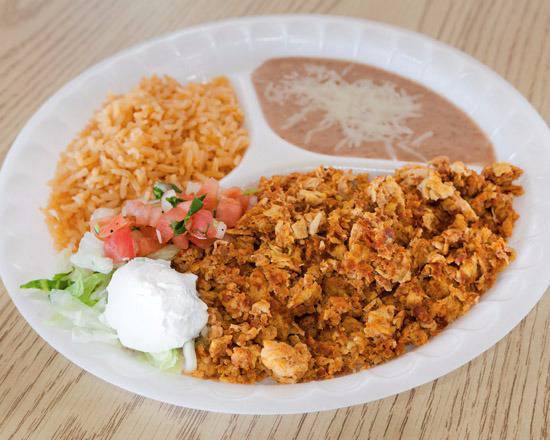 Order Chorizo and Egg Plate food online from Fresco Mexican Grill store, Bakersfield on bringmethat.com