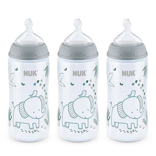 Order NUK® Smooth Flow™ 3-Pack10 oz Anti-Colic Bottle in Elephant food online from Bed Bath & Beyond store, Lancaster on bringmethat.com