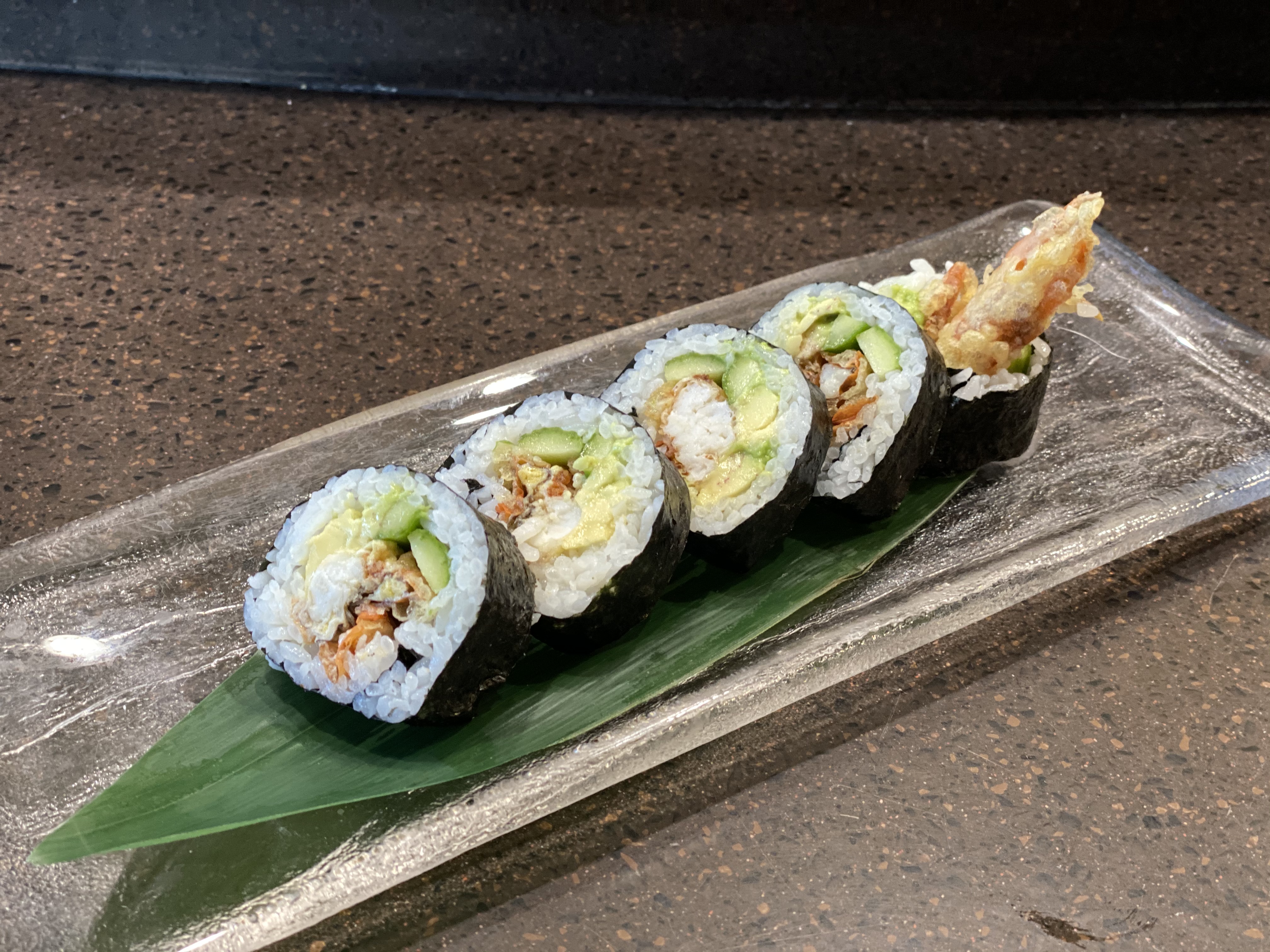 Order Soft Shell Crab Roll food online from Kanpai Japanese Sushi Bar and Grill store, Los Angeles on bringmethat.com