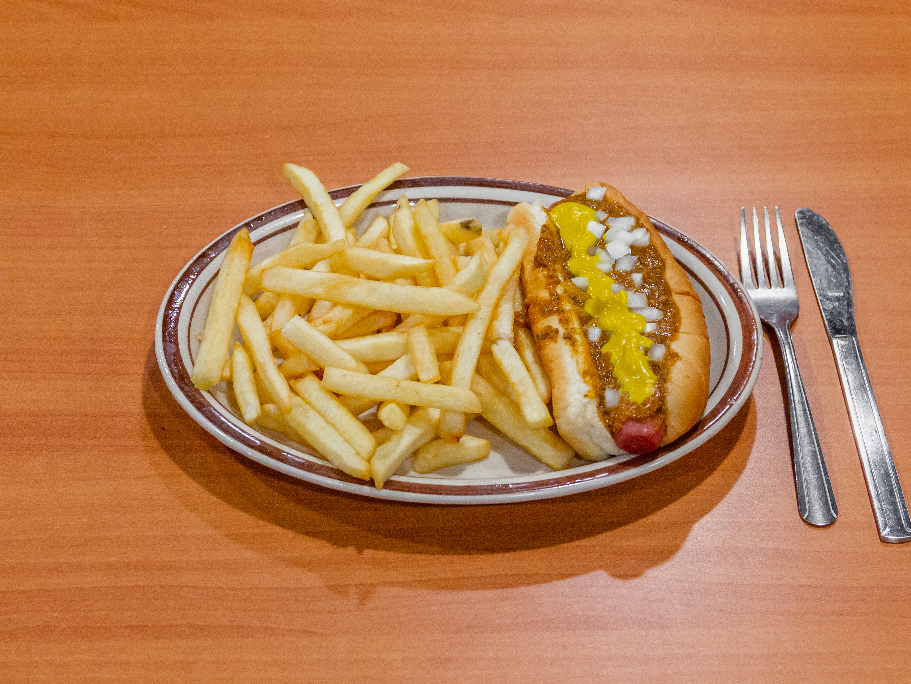 Order 1 Coney & Fries food online from Leo Coney Island store, Waterford on bringmethat.com