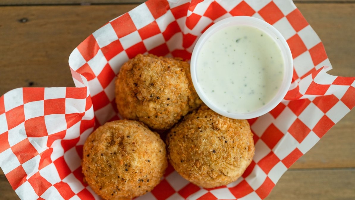 Order 3 - Boudin Balls food online from 7 Spice Cajun Seafood store, Houston on bringmethat.com