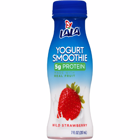 Order LaLa Yogurt Smoothie Wild Strawberry 7oz food online from 7-Eleven store, Sterling on bringmethat.com