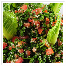 Order Tabouleh Salad food online from Salam restaurant store, Chicago on bringmethat.com