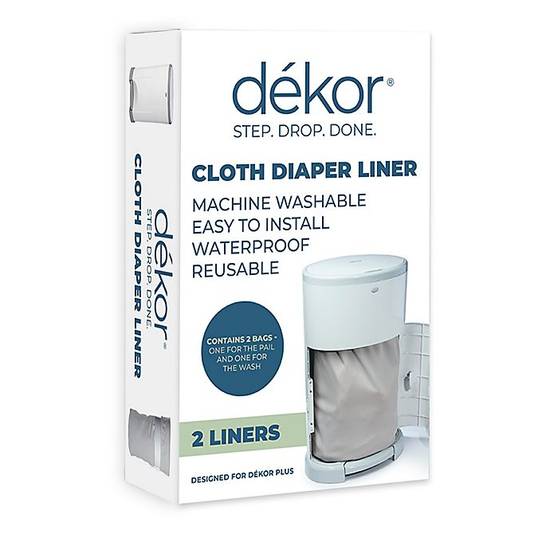Order Dékor® Cloth Diaper Pail Liners (2-Pack) food online from Buybuy Baby store, West Hartford on bringmethat.com