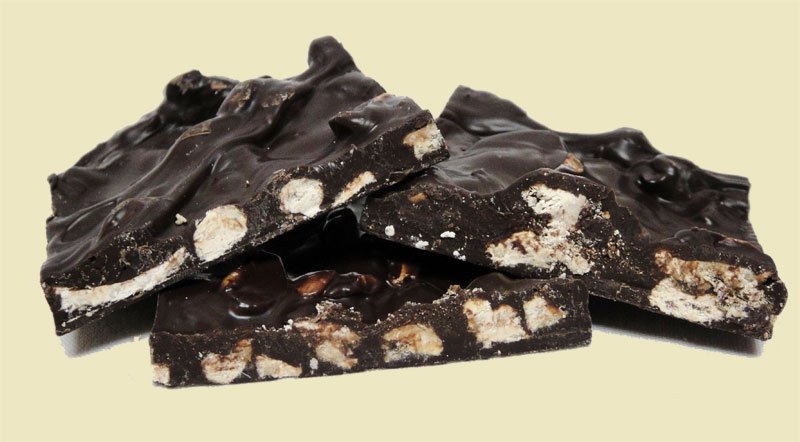 Order Dark Chocolate Cashew Bark food online from Giannios Candy Co., Inc. store, Struthers on bringmethat.com
