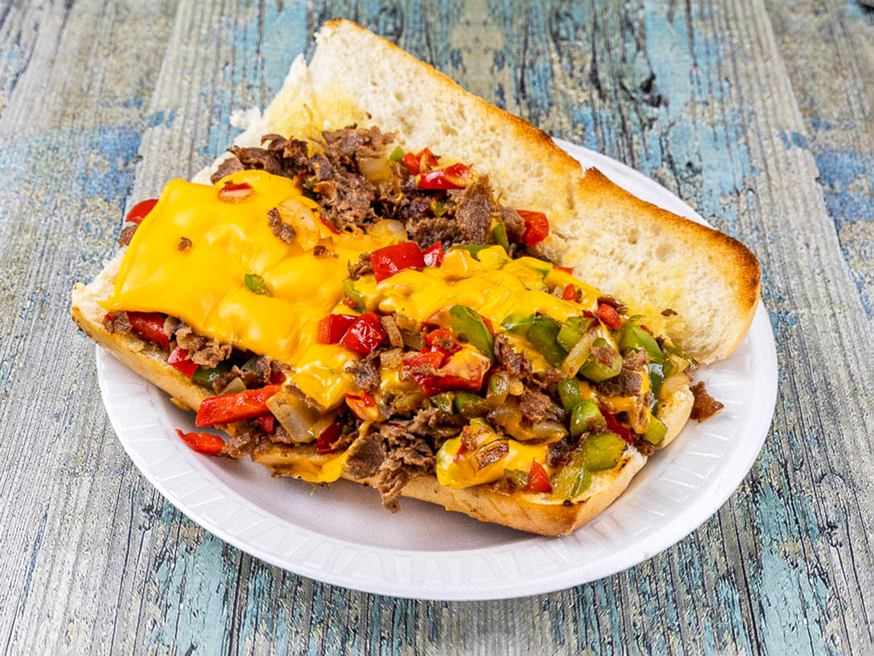Order Philly Cheese Steak Sandwich food online from Gourmet Express Market store, Hawthorne on bringmethat.com