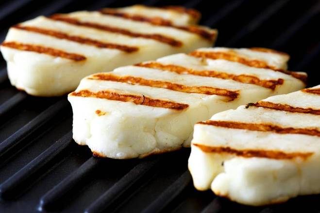 Order Grilled Halloumi Slices (4) food online from Cedar Land store, Charlotte on bringmethat.com