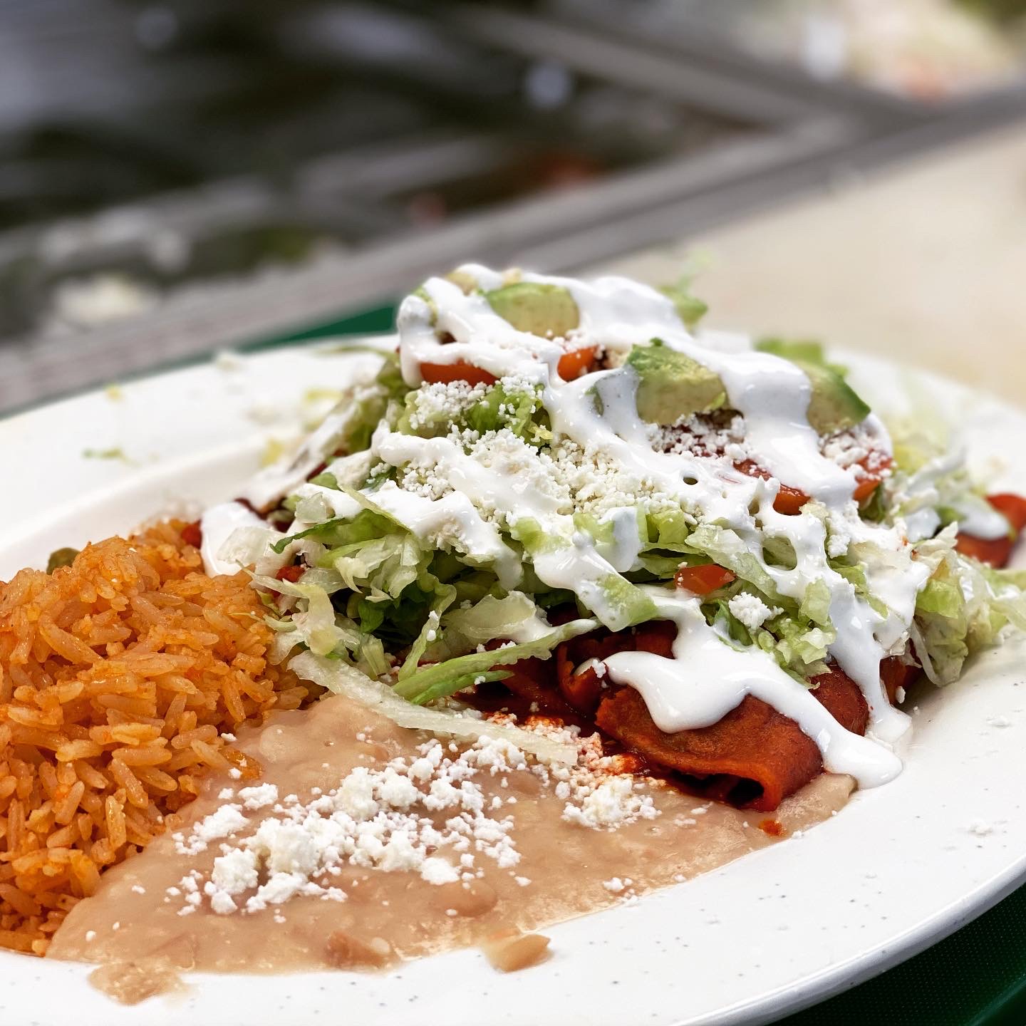 Order Enchillada food online from Tacos Los Hermanos store, Tulsa on bringmethat.com