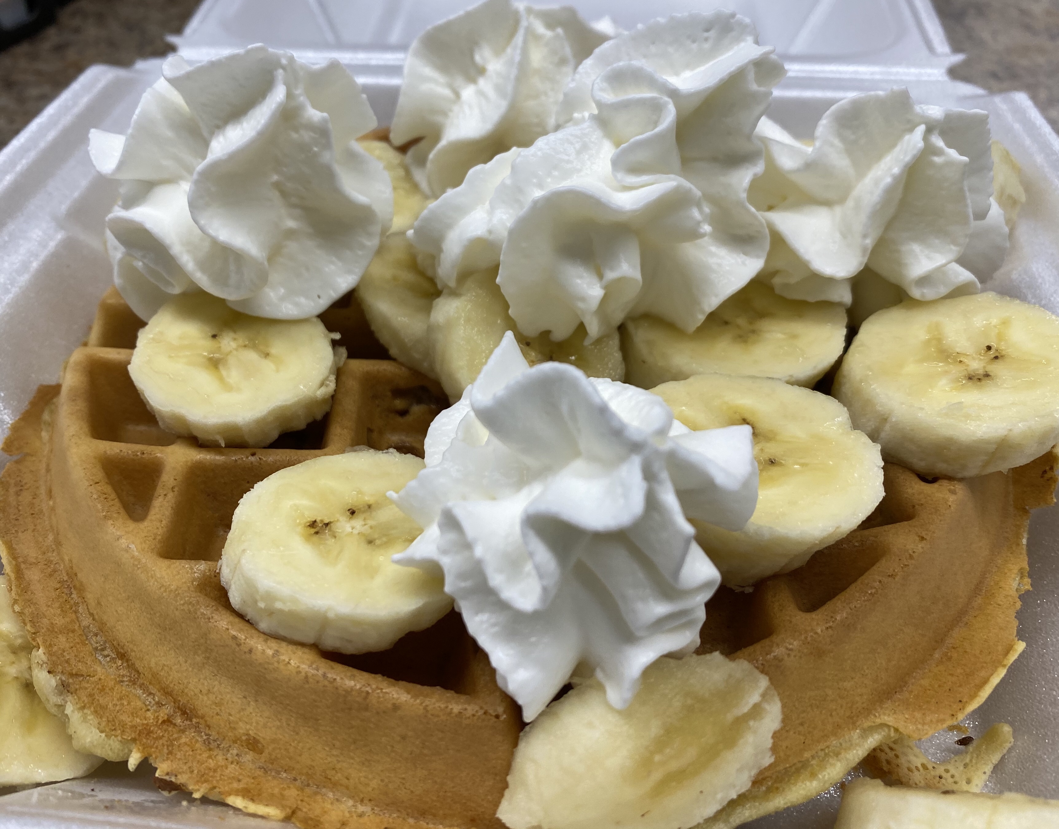 Order Banana Nutty Waffle food online from Nyack Diner store, Nyack on bringmethat.com