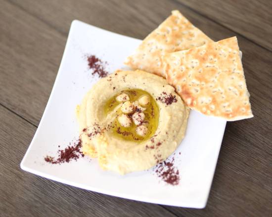 Order Hummus with Naan (Veggie) food online from Afghan Kabob store, Fayetteville on bringmethat.com