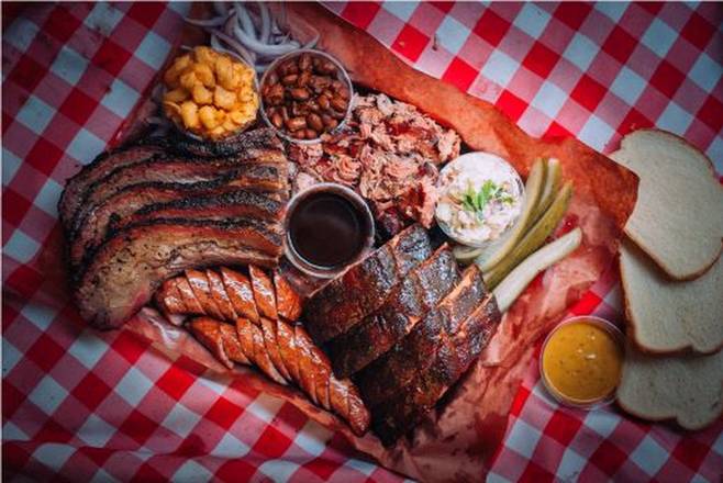 Order 4 Meats & 4 Sides / Add-ons Avail - DT food online from Neighbor Tim's BBQ store, Boise on bringmethat.com