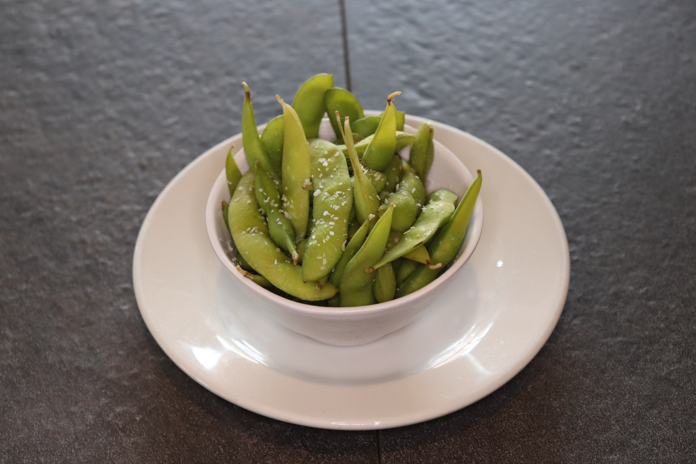 Order Salted Edamame food online from Toshiko Ramen And Sushi Bar store, Fresno on bringmethat.com
