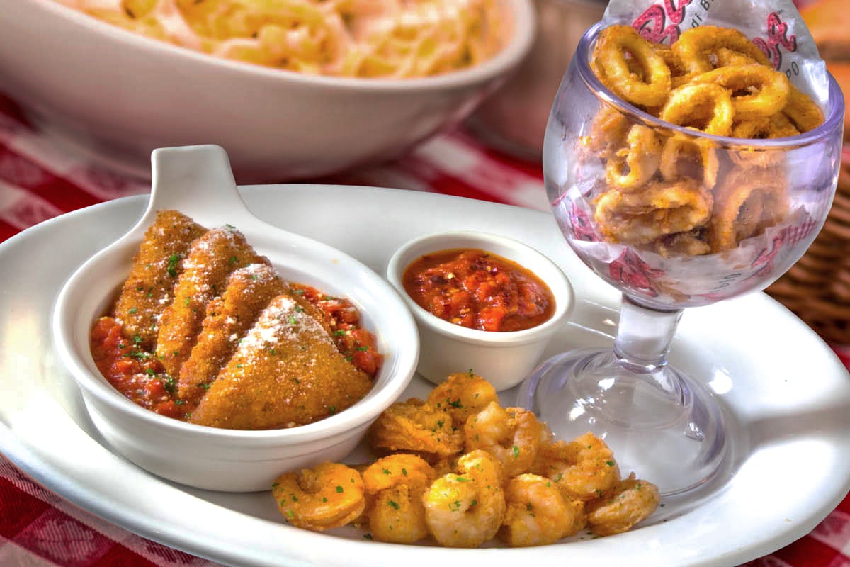 Order Buca Trio Platter food online from Buca Di Beppo store, Roseville on bringmethat.com