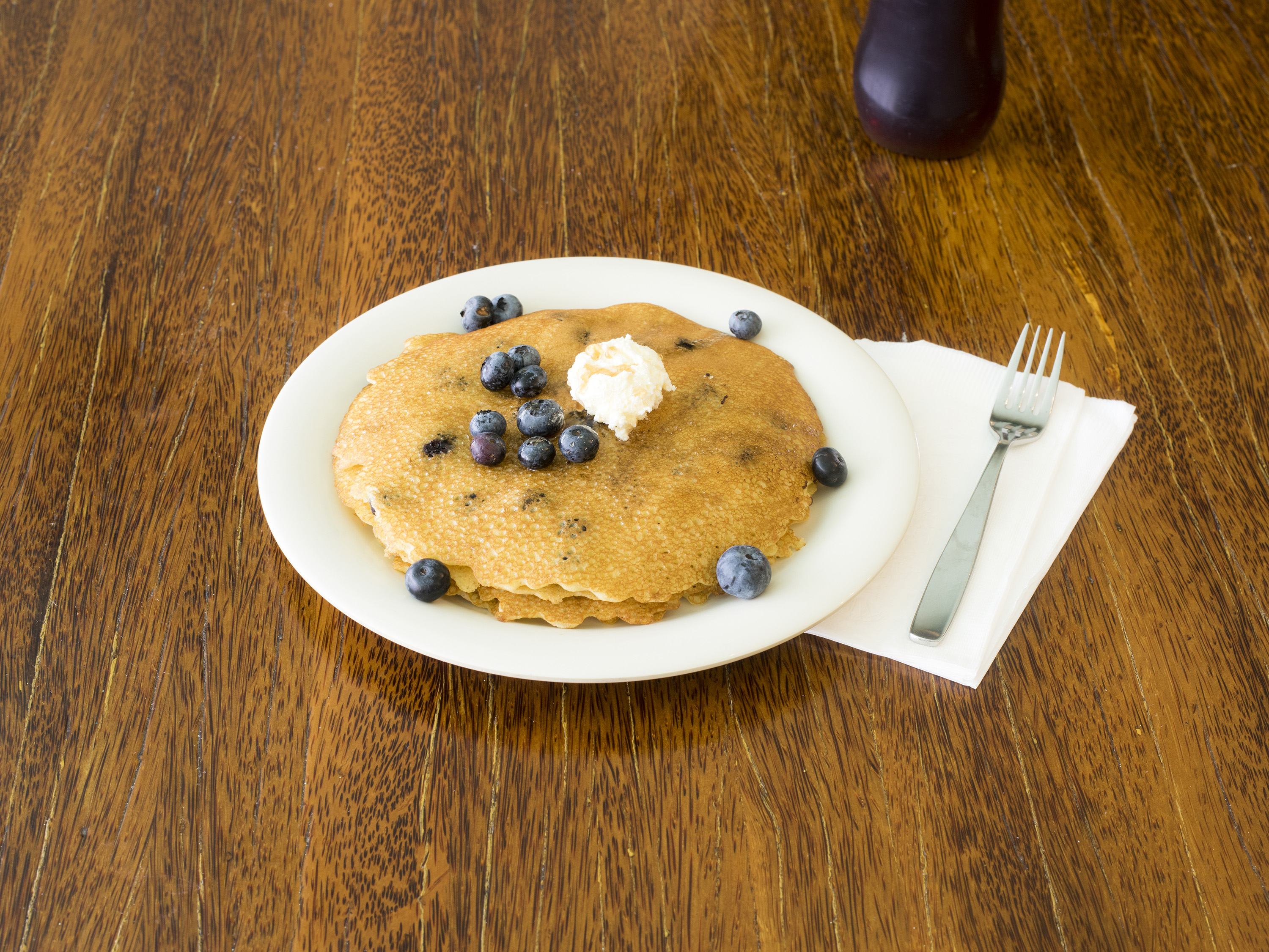 Order Blueberry Hot Cakes food online from Gilchrist Restaurant store, Atlantic City on bringmethat.com